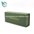 Dark green foldable gold stamping logo quality goods recycle material gift box